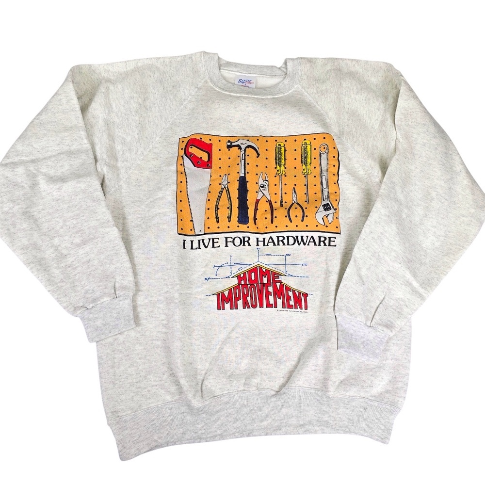 NWOT -Vintage 90'S SANTEE Home Improvement printed PROMO sweatshirt, USA Made XL